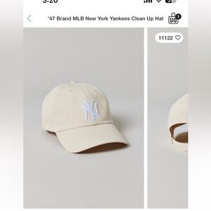 Beige Yankees UO hat